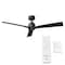 Wac Clean Indoor and Outdoor 3-Blade Smart Ceiling Fan 54in Matte Black with Remote Control, 3 Blades F-003 - alternate 3